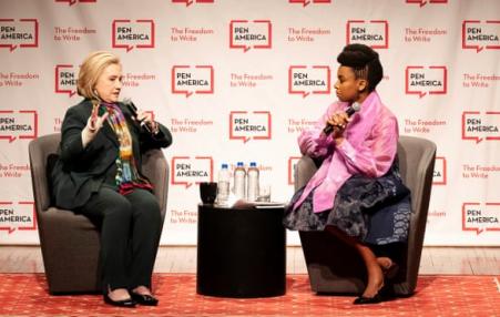 Hillary Clinton and Chimamanda Ngozi Adichie 