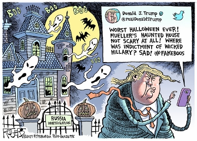 Image result for halloween witch hunt trump