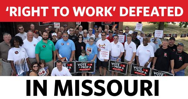 Missouri Voters Overwhelmingly Reject ‘Right To Work’ | Portside