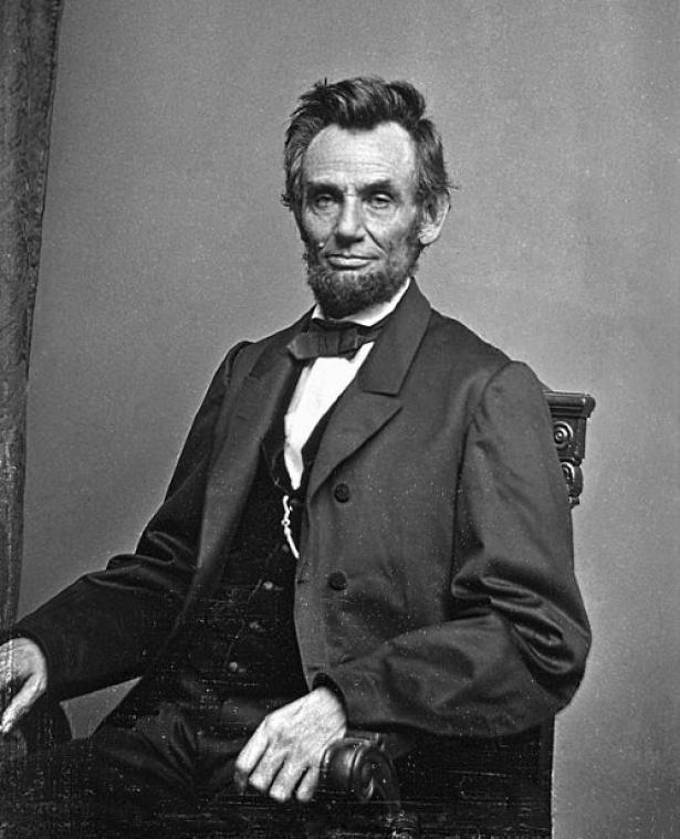 President Abraham Lincoln, termed the “emancipator.” 