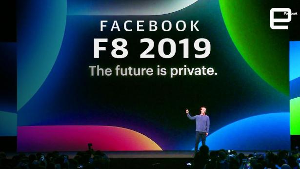 Facebook CEO Mark Zuckerberg addressing last month’s developers conference.