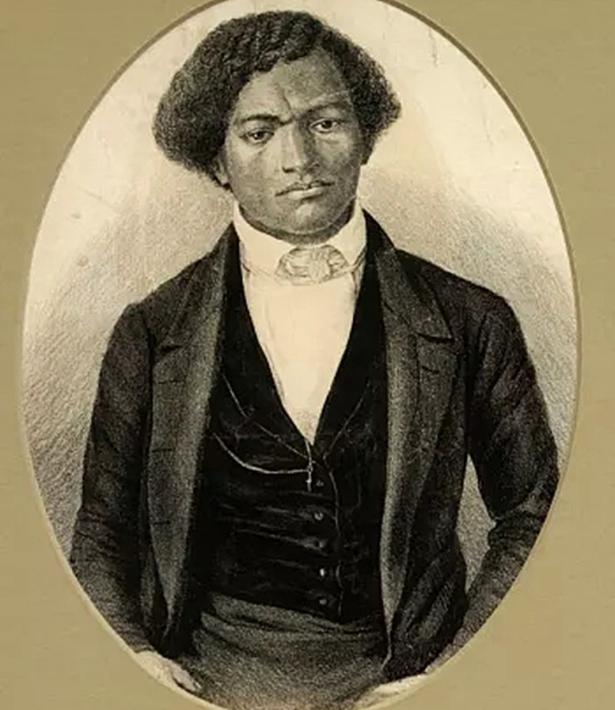 A formal portrait of Frederick Douglass