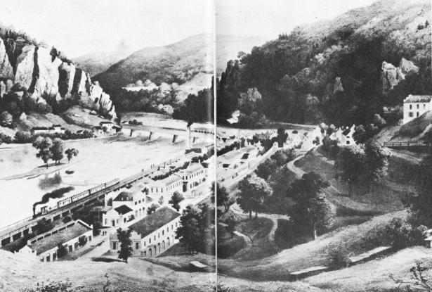 Harpers Ferry as it looked in 1857