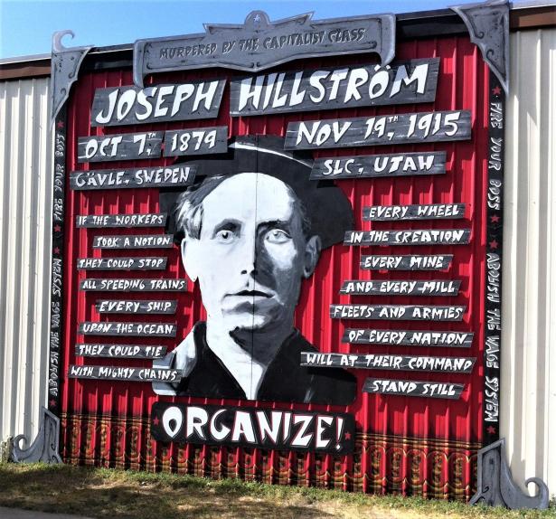 Image of martyred IWW organizer Joe Hill