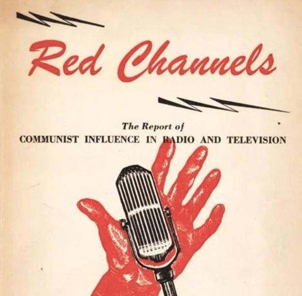 The cover of the 1950 Red Channels blacklist-promoting pamphlet