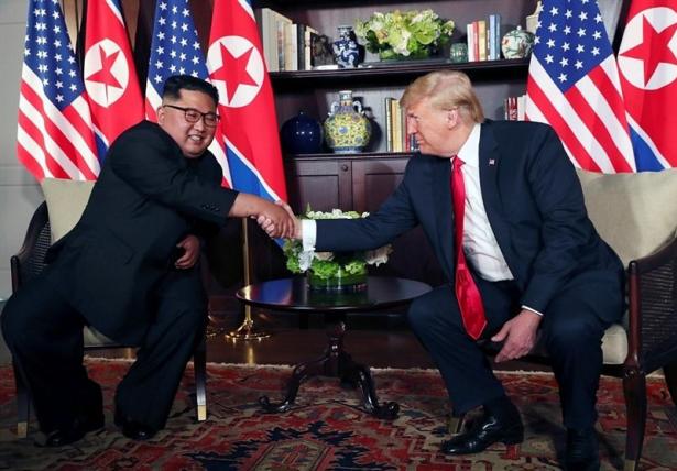 US President Donald Trump and North Korean Supreme Leader Kim Jong-un. 