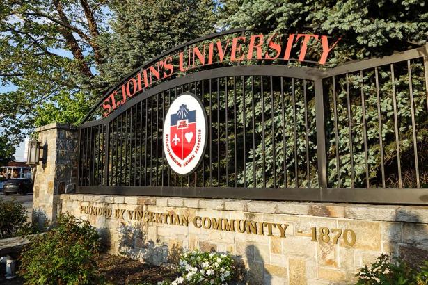 Photo of the entrance gate of St John's University