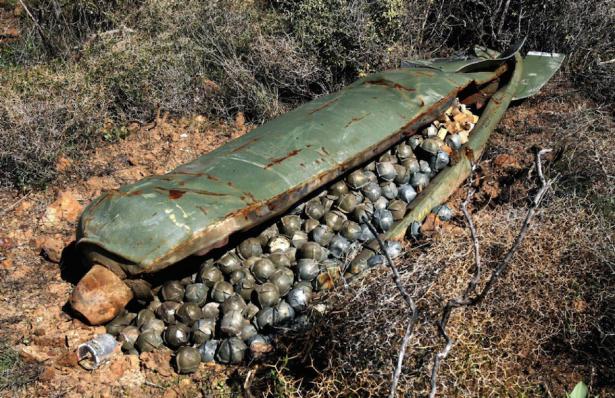 cluster bomb dropped on Vietnam