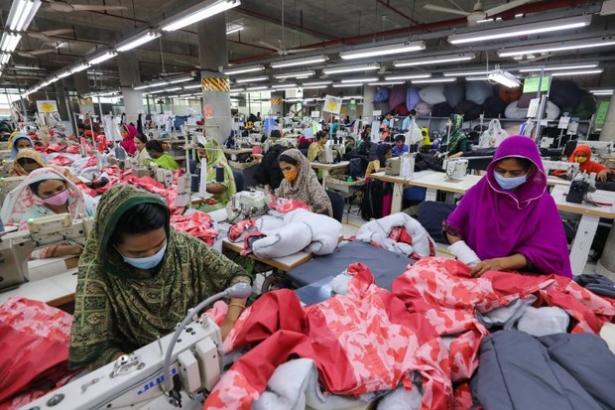 Women working in a garment factory