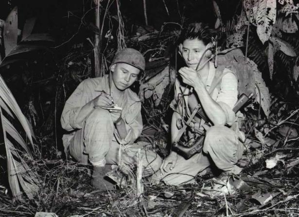 Code talkers working during World War 2