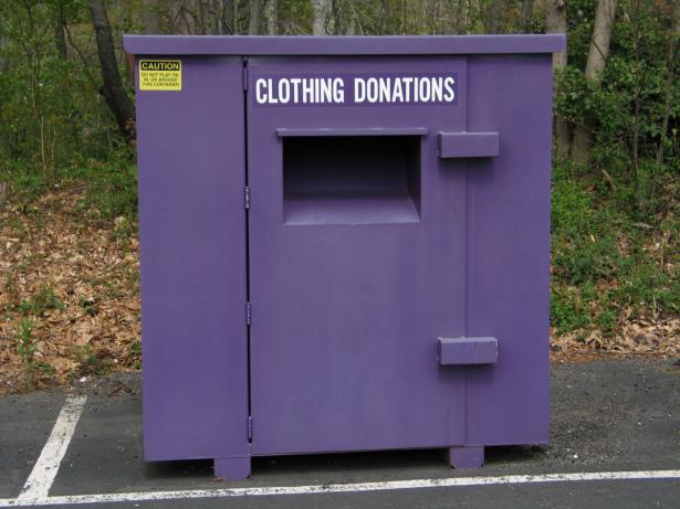 clothing donation bin