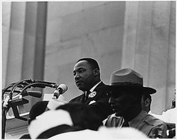 Dr. Martin Luther King, jr. at 1963 March on Washington 