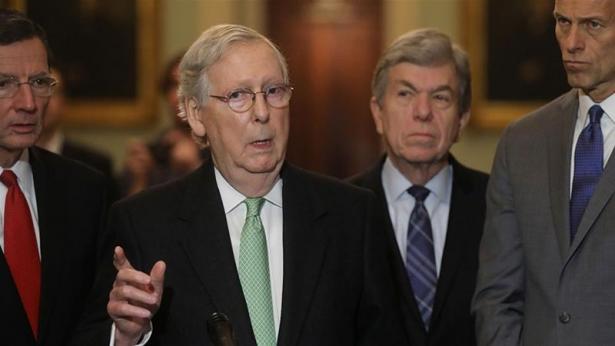 McConnell with other Republican Party Senators