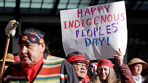 Outdoor celebration of Indigenous People's Day