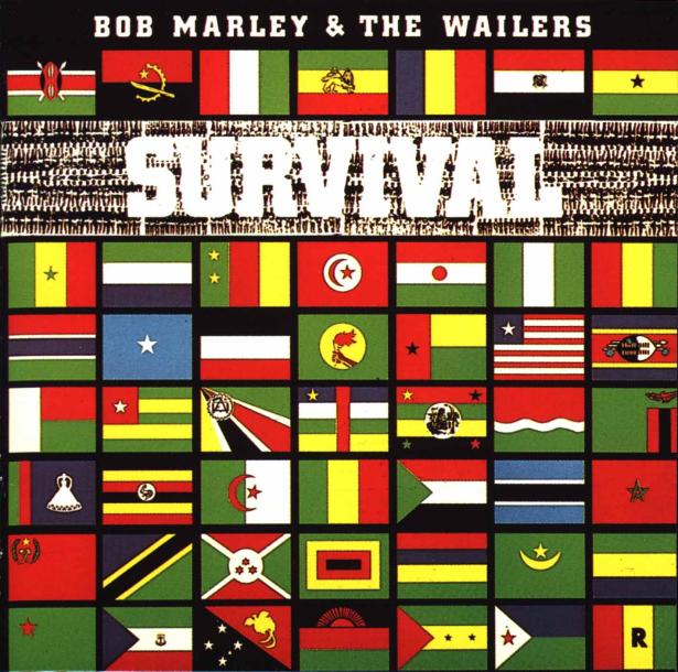 The cover image of the album Survival by Bob Marley and the Wailers