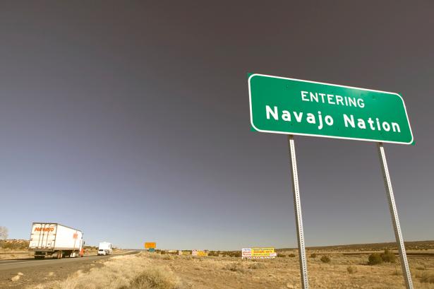 sign at Navajo Nation