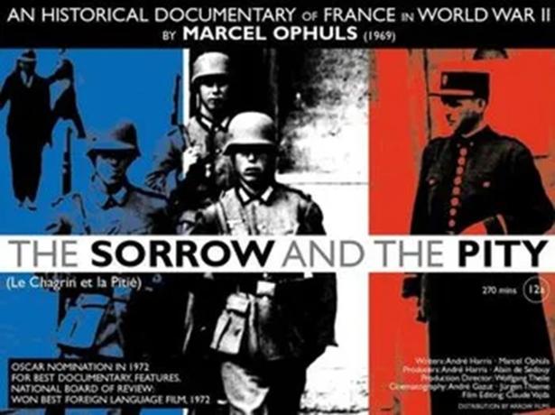 Movie poster for documentary film "The Sorrow and the Pity"