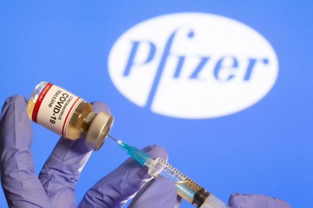 Image of the Pfizer Covid 19 Vaccine. 