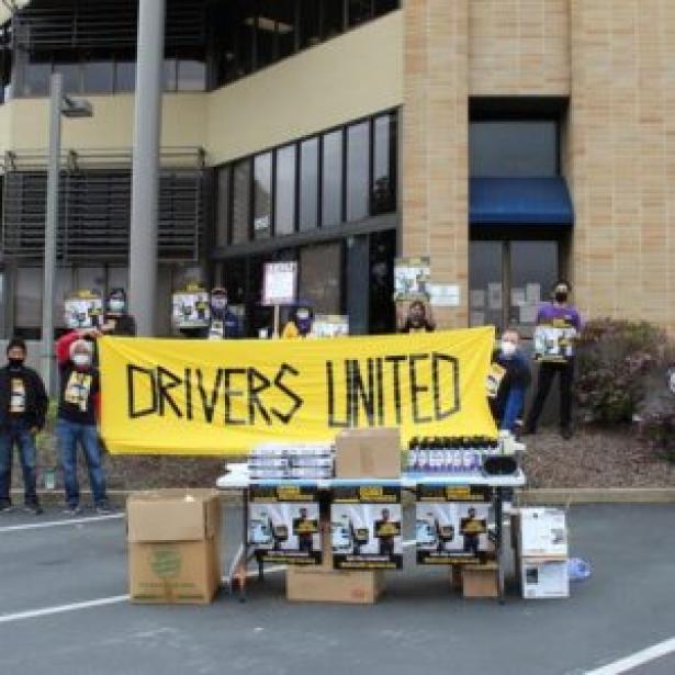 gig drivers protest