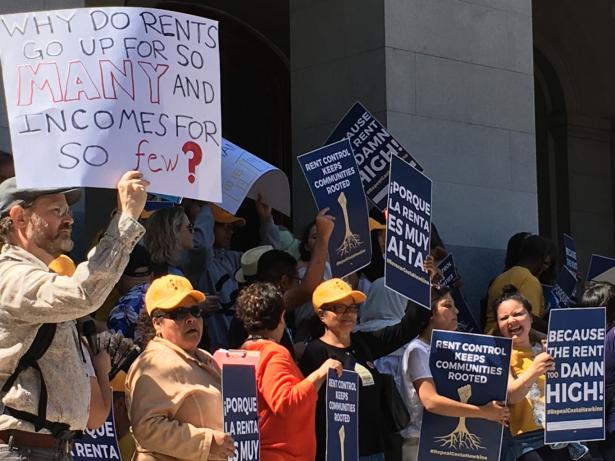 tenants demonstration in San Francisco