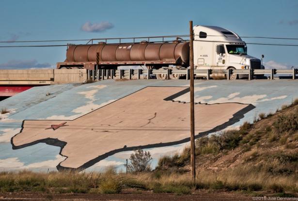 fracking truck in Texas