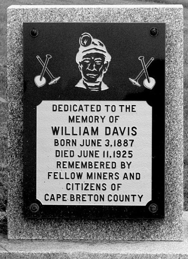 Monument to a striking miner who was murdered by company guards