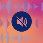AI generated image of a sound icon with a stop slash