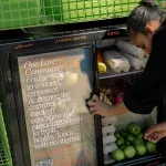 A One Love Community Fridge in action