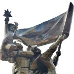 Statue, in Hanoi, commemorating the victory at Dien Bien Phu 