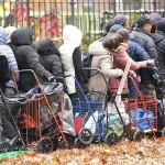 A distribution station of the Food Bank for New York City, 2025