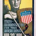 Poster advertising German American Bund Rally