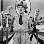 Charlie Chaplin impersonating Adolf Hitler