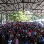 Meeting of the Platform in Defense of Health and Education in Cortes, Honduras. 