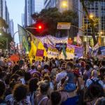 Large demonstration of women in Brazil 2019