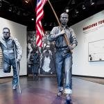 Photo of a multi-media exhibit concerning the Selma-to-Montgomery voting rights march