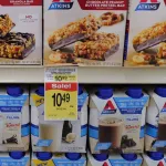 Atkins protein shakes and bars are offered for sale at a grocery store on February 13, 2024 in Chicago, Illinois. 
