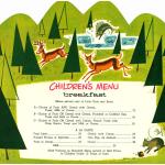 A charming children’s menu from the Union Pacific Railroad Company.