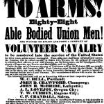Civil War enlistment poster headlined "To Arms!"