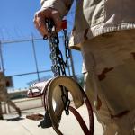 soldier with handcuffs