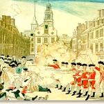 Engraved image of the 1770 Boston Massacre