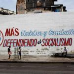 slogan painted on wall in Cuba