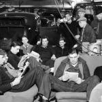 United Auto Workers members during their 1937 sit-down strike in Flint, Michigan