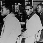 The first day, February 1, 1960, of the sit-ins that made civil rights history