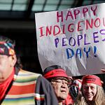 Outdoor celebration of Indigenous People's Day