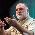 Chef and restaurant owner José Andrés spoke at the National Book Festival in D.C. last month about his humanitarian work.