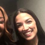 Rhiana Gunn-Wright with Congresswoman Alexandria Ocasio-Cortez