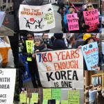 peace in Korea demonstration
