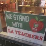 poster in support of LA teachers