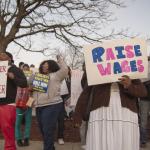 Rally to raise wages