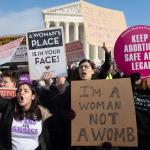 Women protest Texas anti-abortion legislation.